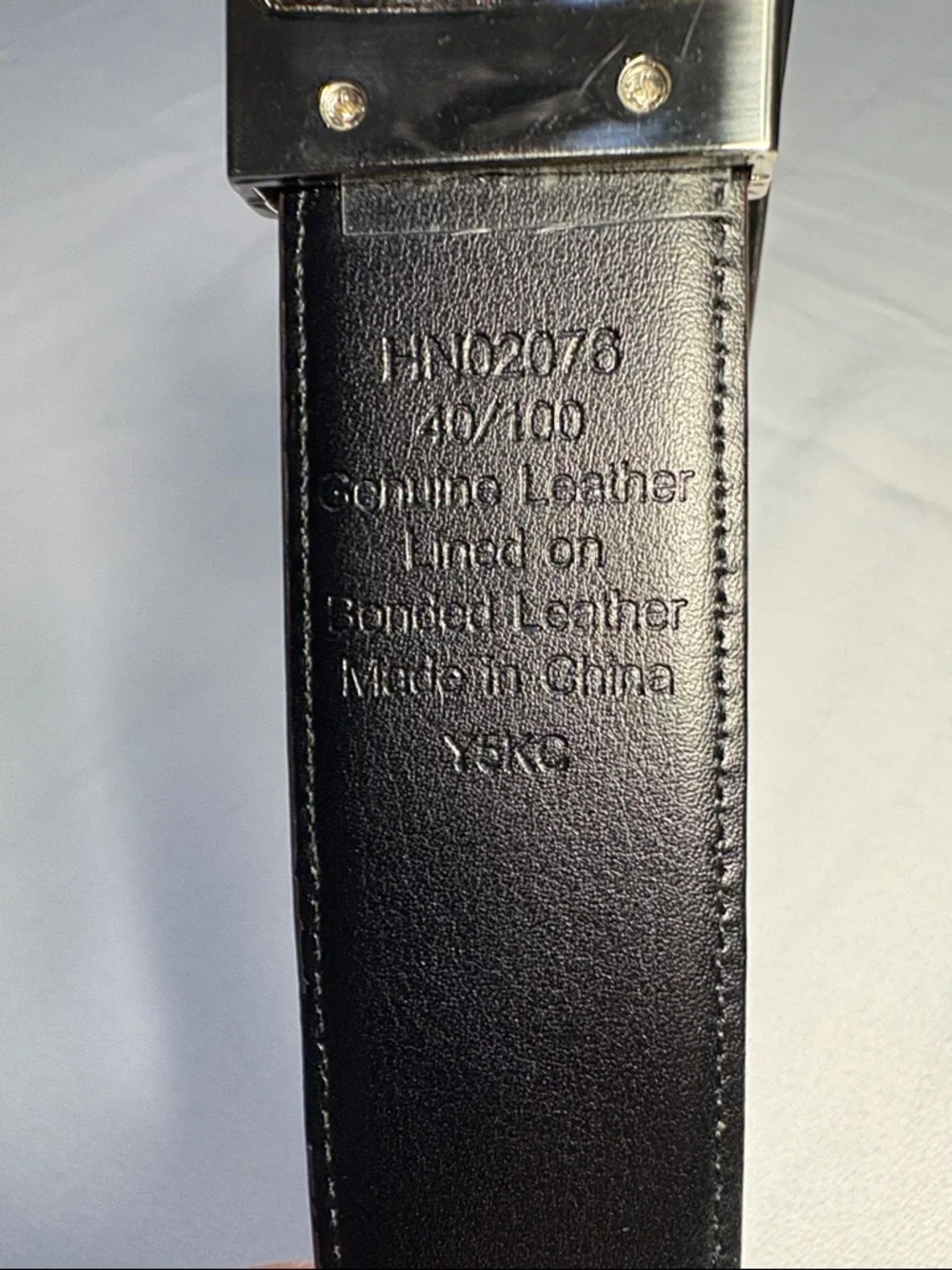 Original Penguin Men's Leather Belt in Reversible Cognac or Black